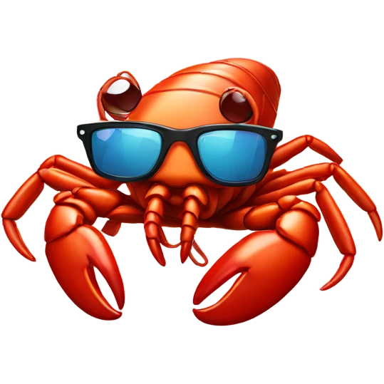 lobster with sunglasses  emoji