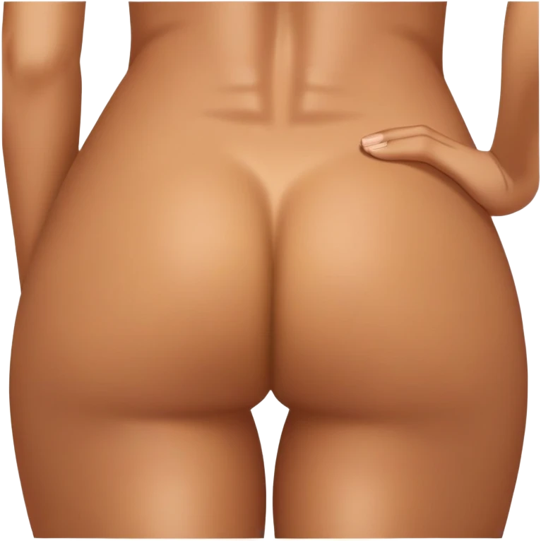 Naked butt anus back view anus focus emoji