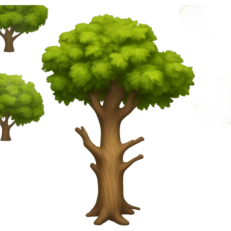 Realistic, looking oak tree emoji