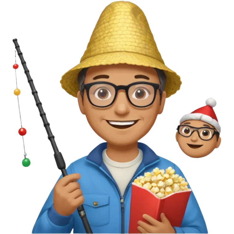 Male accountant loves fishing  movies and comics and is Italian emoji