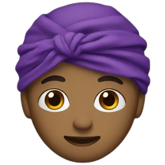 Purple bandanna emoji