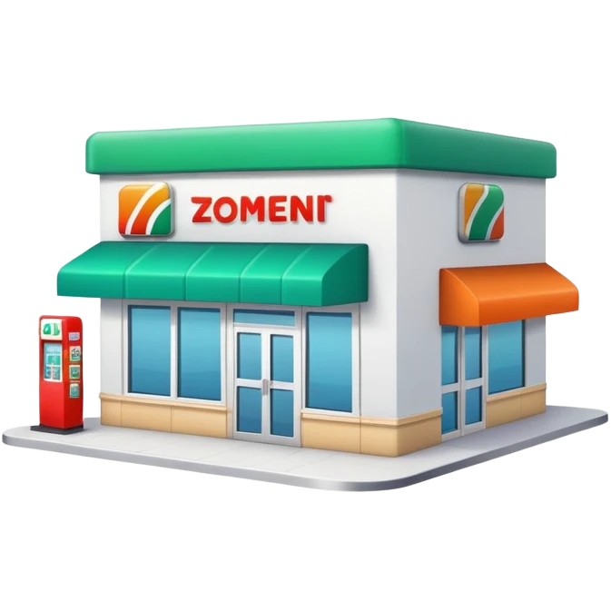 7/11 convenience store emoji