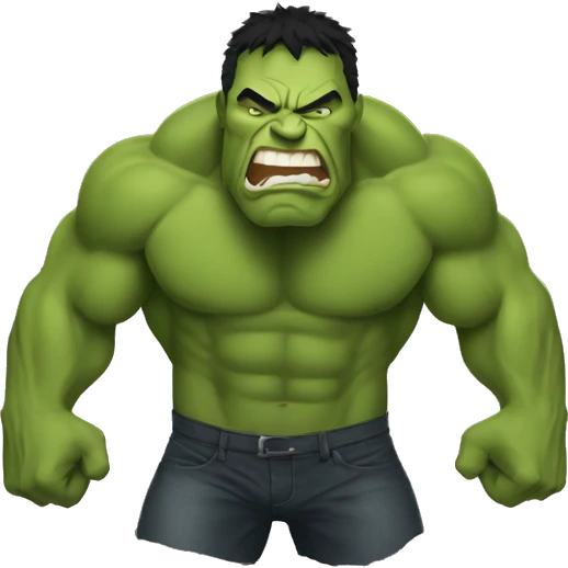 the rock become hulk emoji