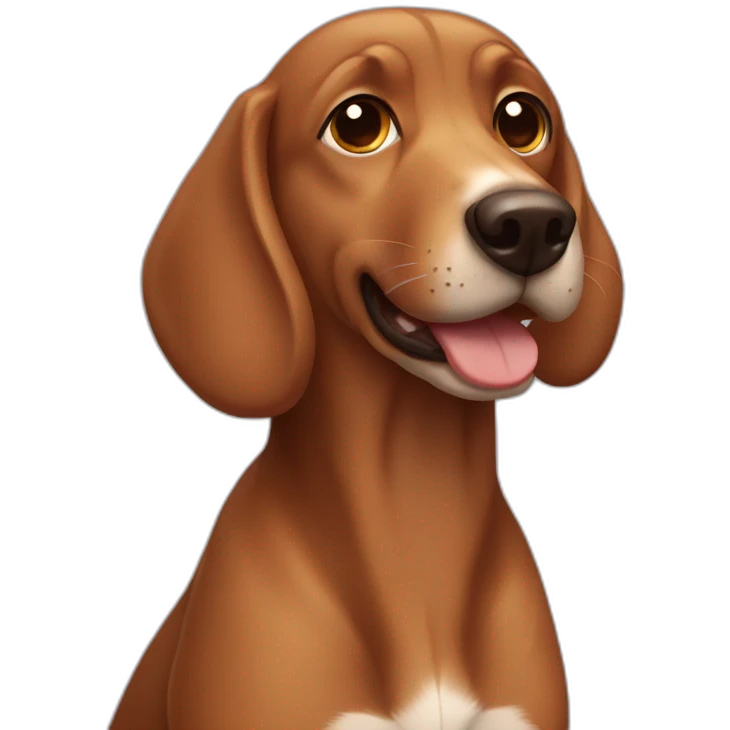 oblong brown dog emoji