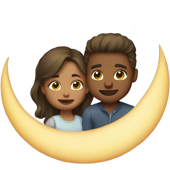 Love you to the moon and back emoji