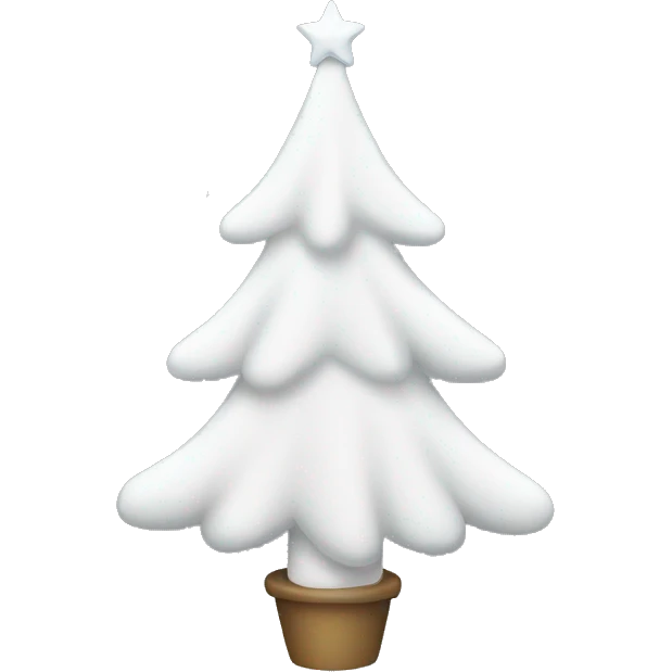White Christmas tree emoji