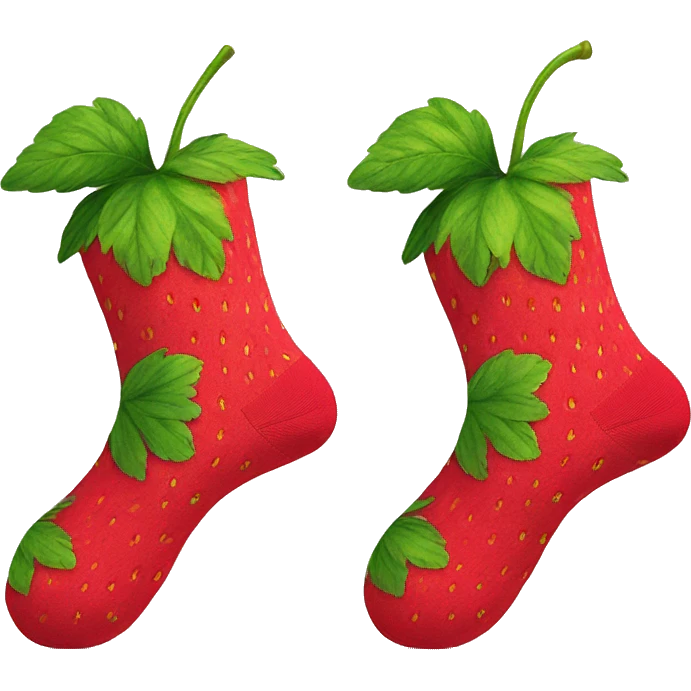 strawberry socks  emoji