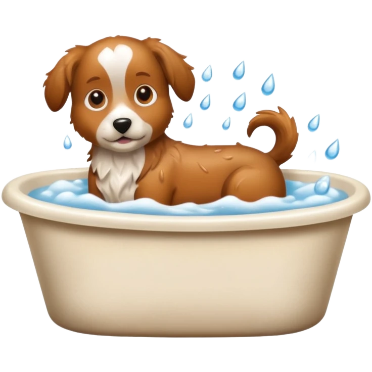 dog bath emoji