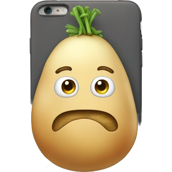 Potatoe using phone emoji