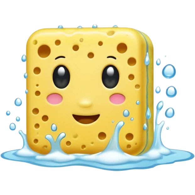 sponge with soap emoji