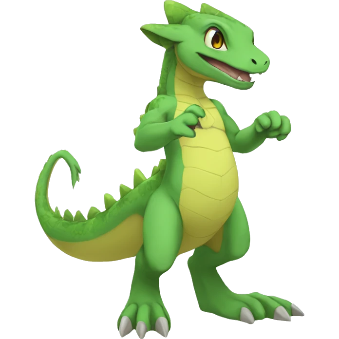 Anthro Sona Fakemon Reptile Full Body emoji