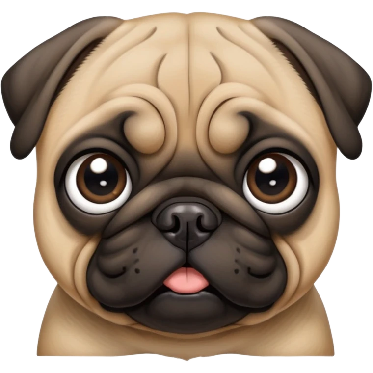 Cute pug emoji