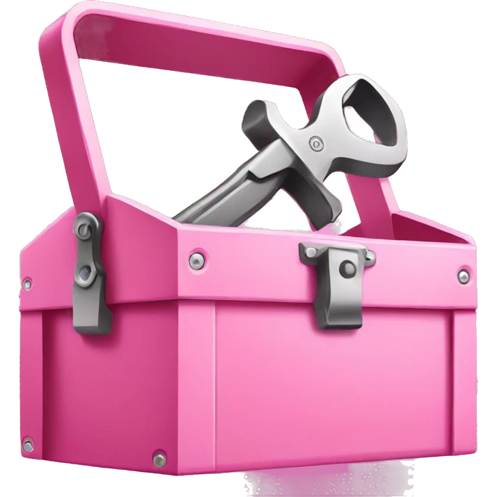 pink tool box emoji