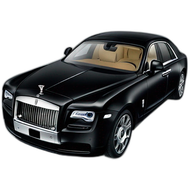 black rolls royce ghost emoji