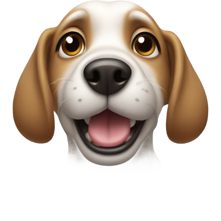 Dog farting emoji