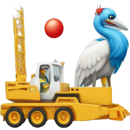 un crane et un clown emoji