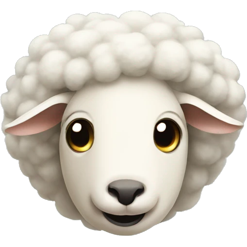 Upside down sheep emoji