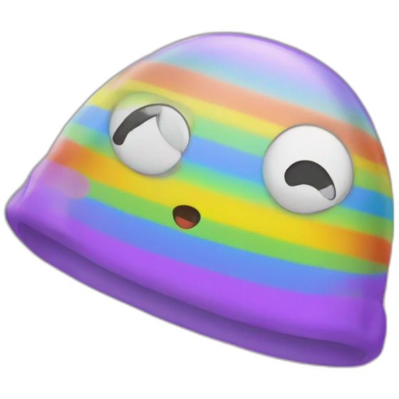 Caca arc en ciel emoji