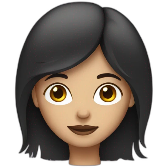 dark-haired woman emoji