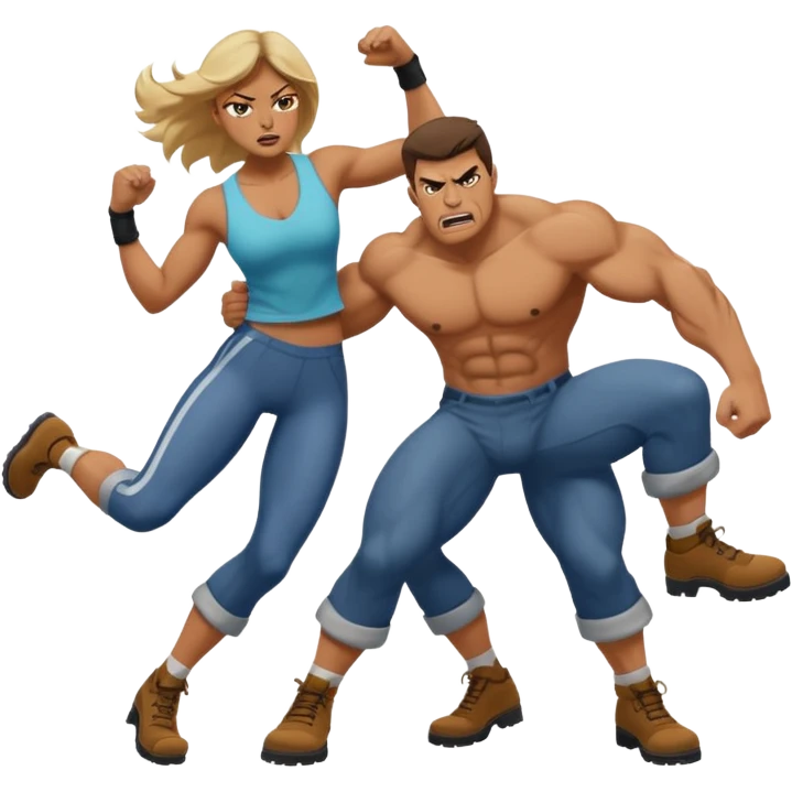 Femdom stepped on men emoji