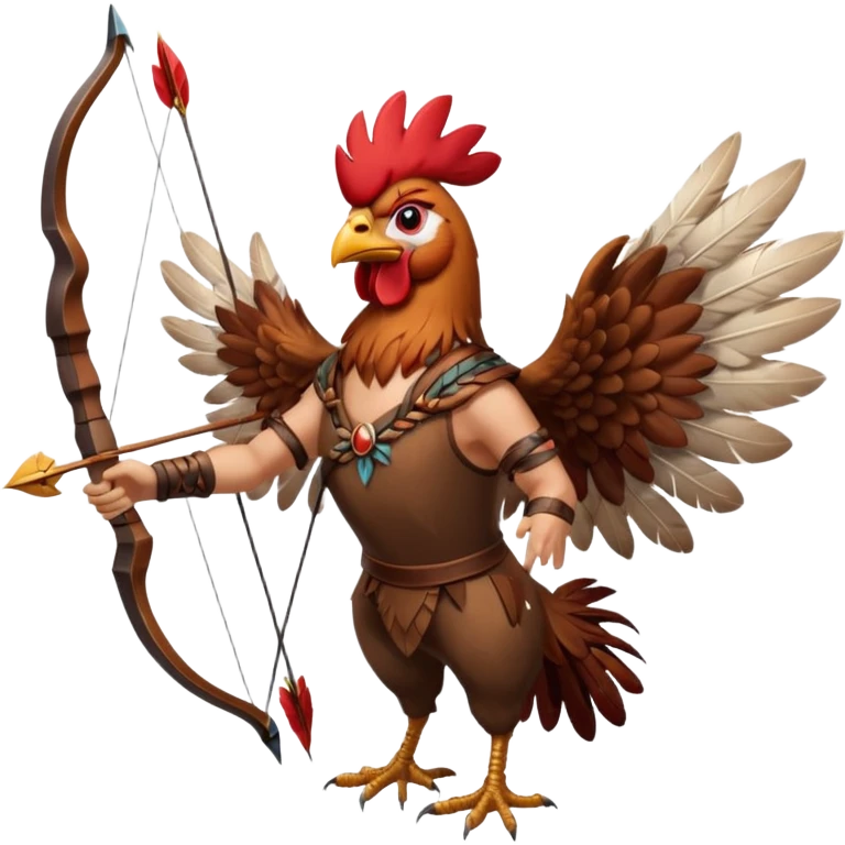 rooster archer emoji