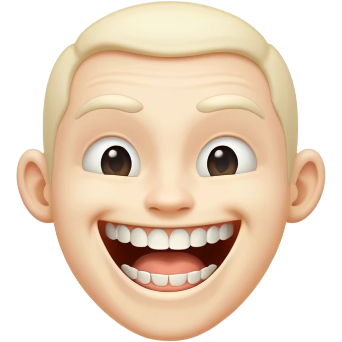 Taunting head emoji