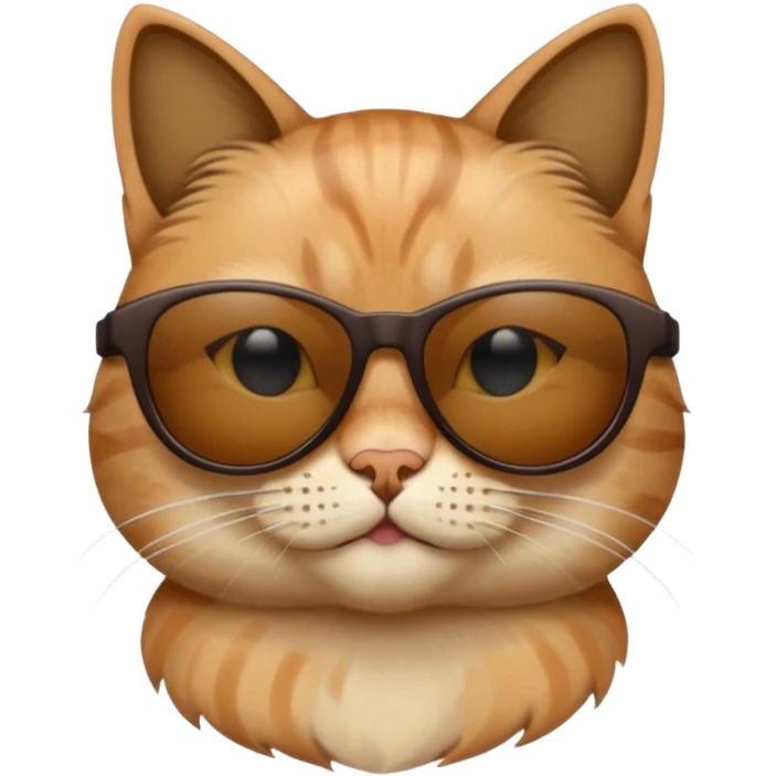 Cat wearing sunglasses emoji