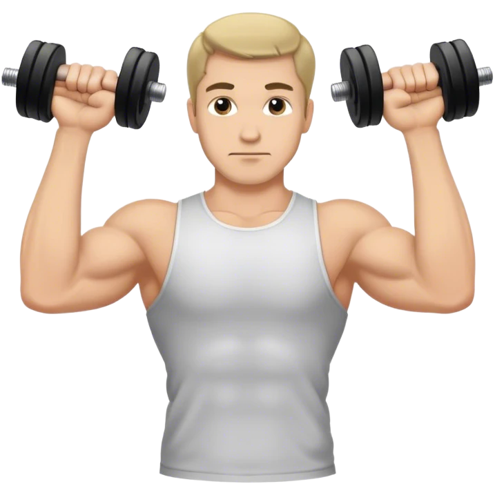 man weighted wrist curl emoji