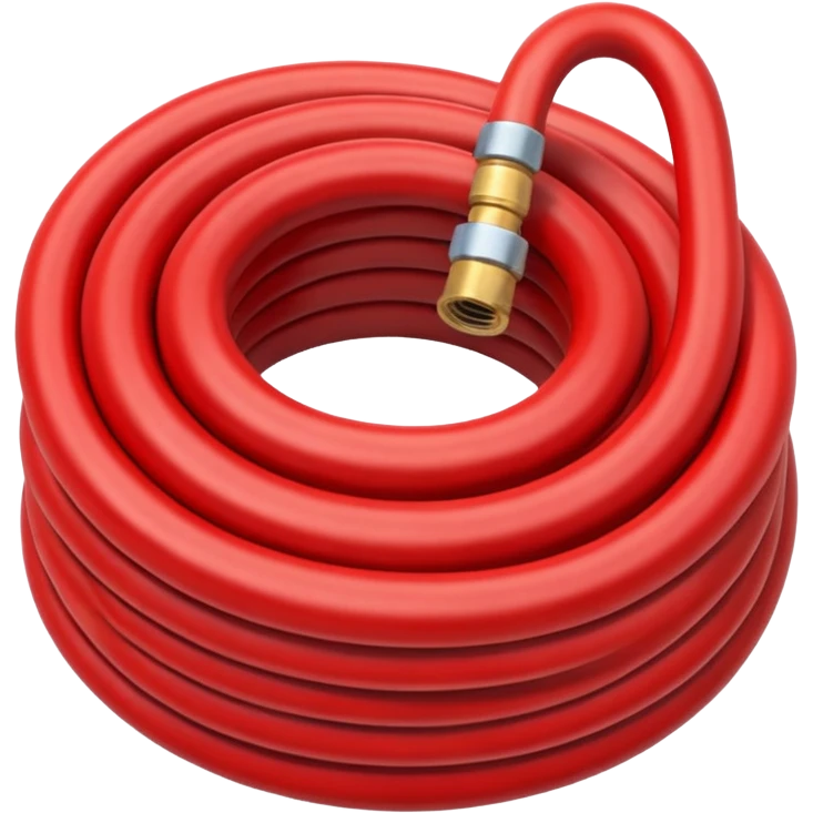 A red Hose – coiled water hose emoji