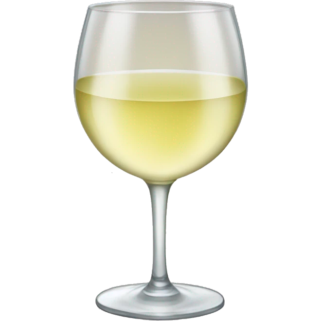 White wine in a glass emoji