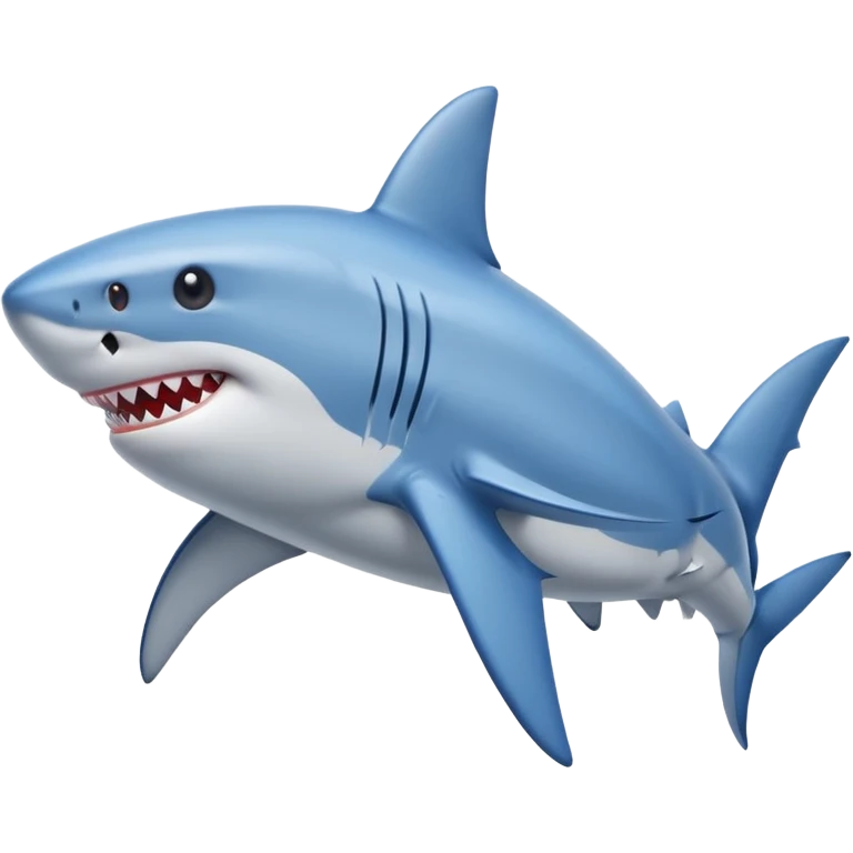 A shark with blue Nikes  emoji