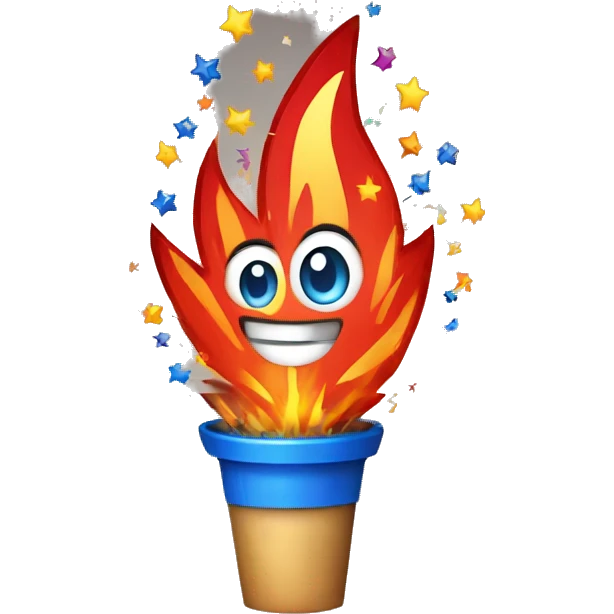 Fire works emoji