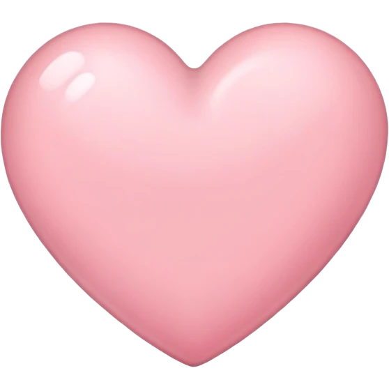 the heart is a very light pink shade emoji