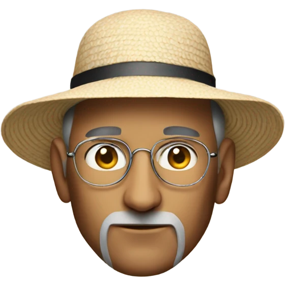 Steve jobs wearing a sun hat  emoji