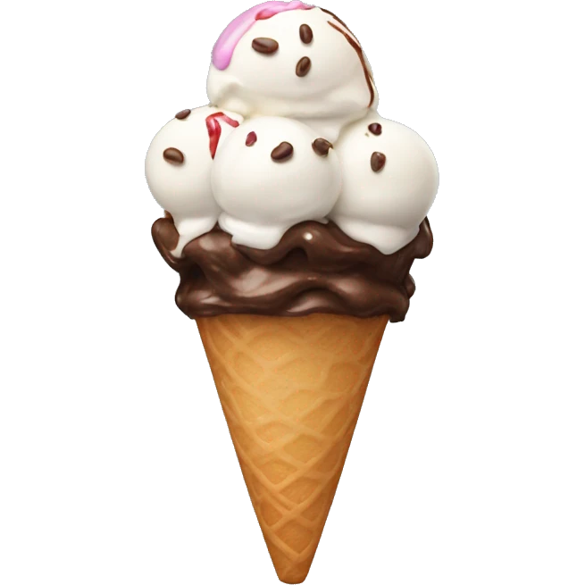 Ice cream sundae emoji