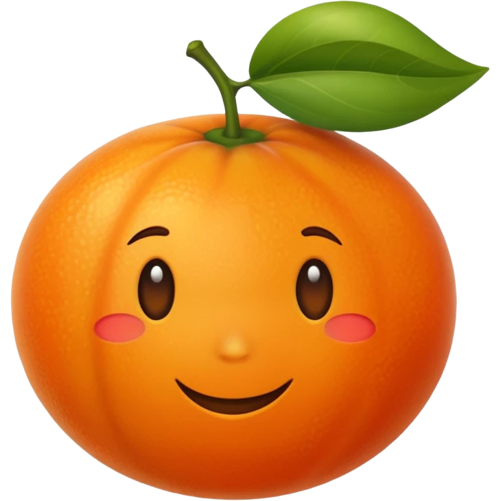 cute orange fruit emoji