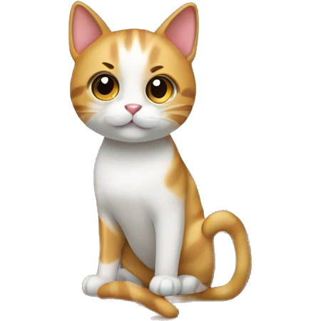 cute cat in a room emoji