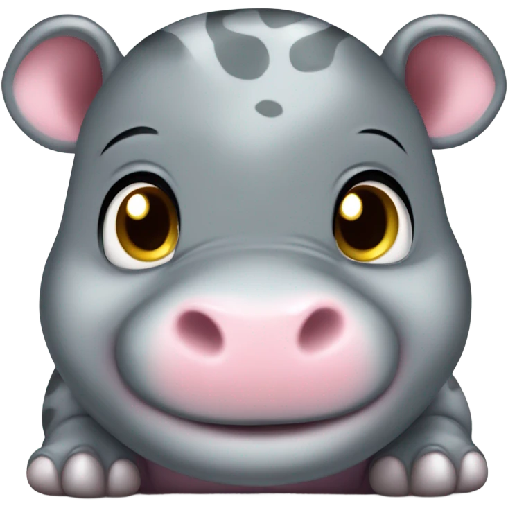 Baby girl hippo twins  emoji