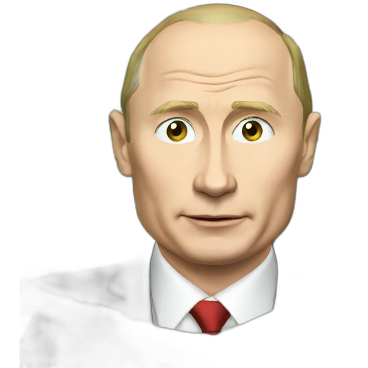 Putin with money emoji