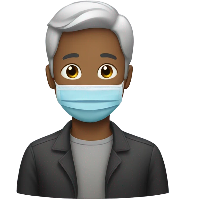 A father with  mask emoji
