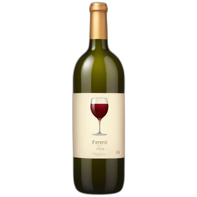 Wine bottle emoji