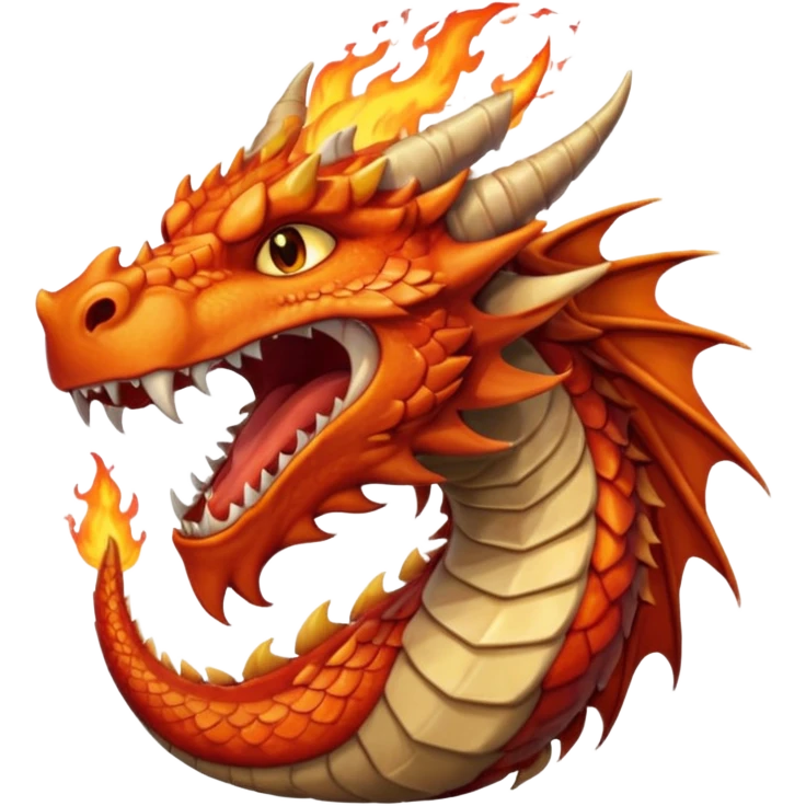 I need a character for an educational geography course in the style of a dragon that roars with fire emoji
