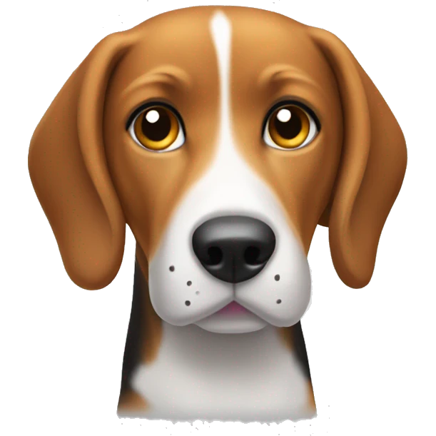 beagle with no black spots  emoji