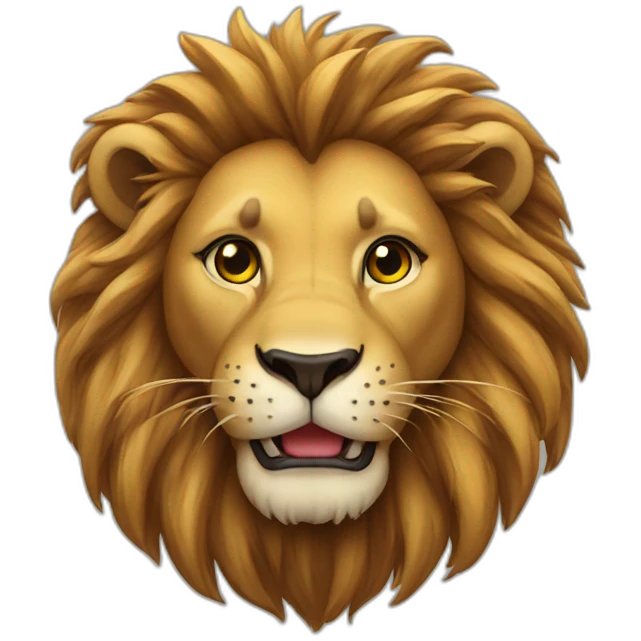 Lion love emoji