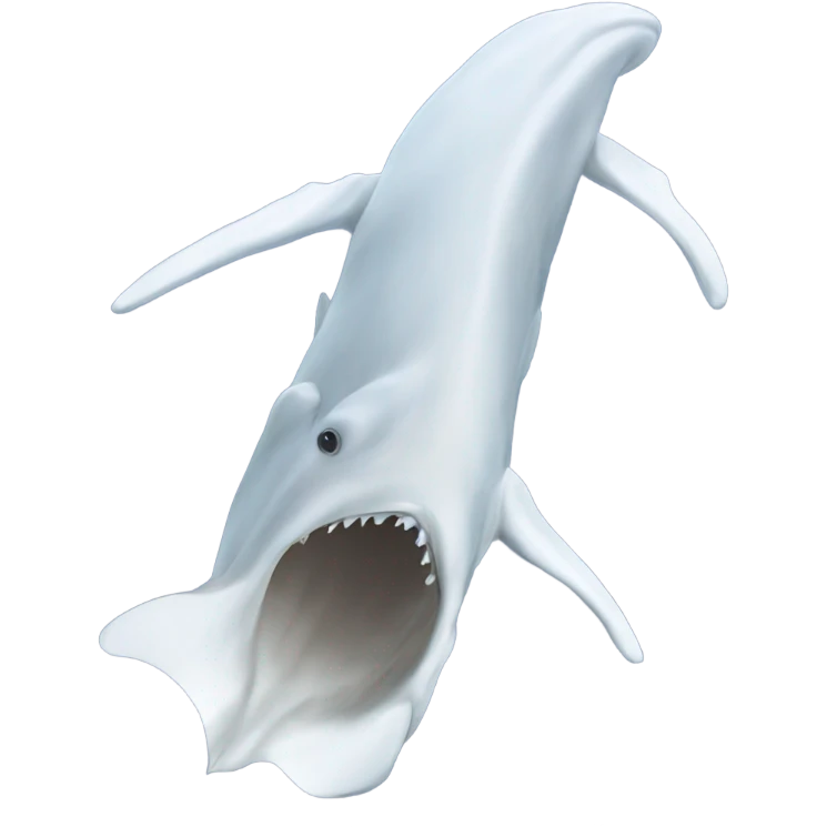 white whale , underside emoji