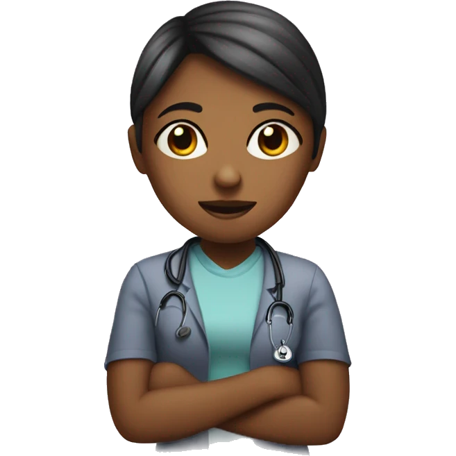 a girl at a psychiatrist's appointment emoji