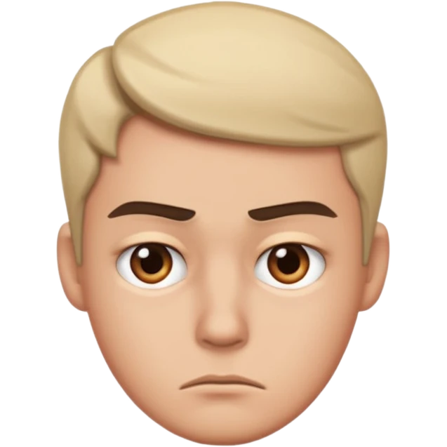 Annoyed side eye emoji