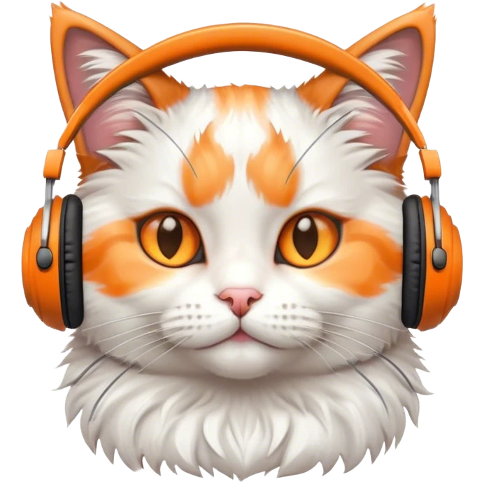 cat wearing headphones emoji