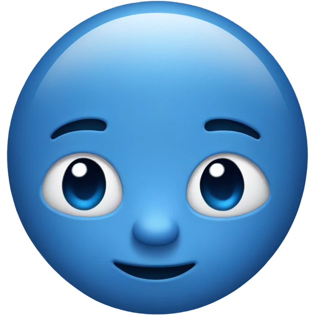 blue sleepy face emoji emoji