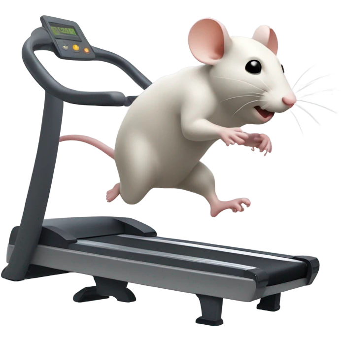 Rat on treadmill  emoji